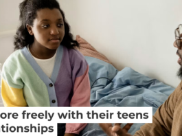 Compared to the previous generation, fathers now are more likely to be involved in their teens’ lives. The Good Brigade/DigitalVision via Getty Images